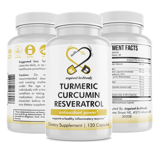 Turmeric Curcumin Resveratrol  |  120 Capsules